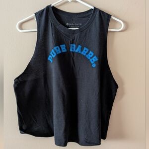 Pure Barre, Black, Crop Tank, Size L
